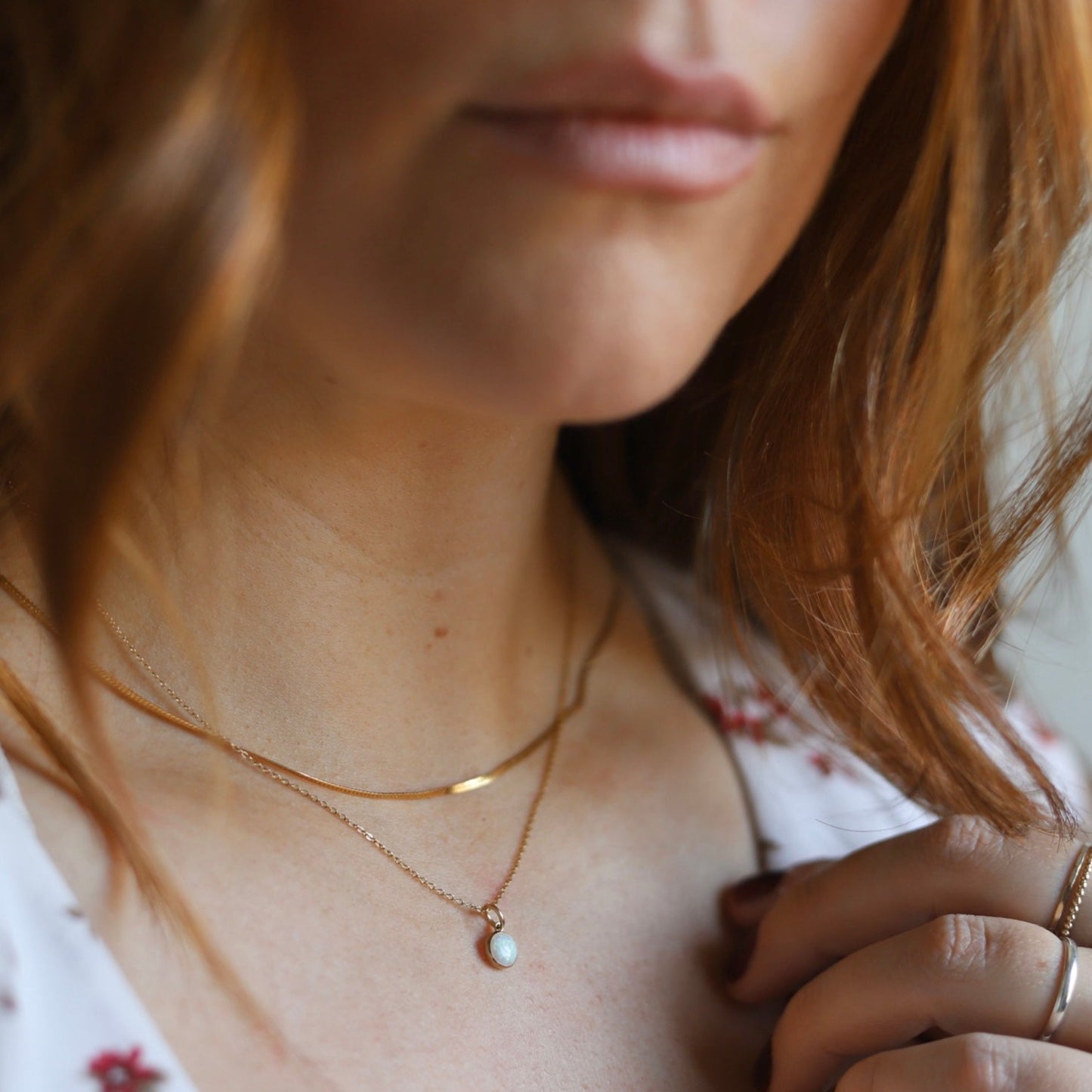 Milky Way Opal Necklace