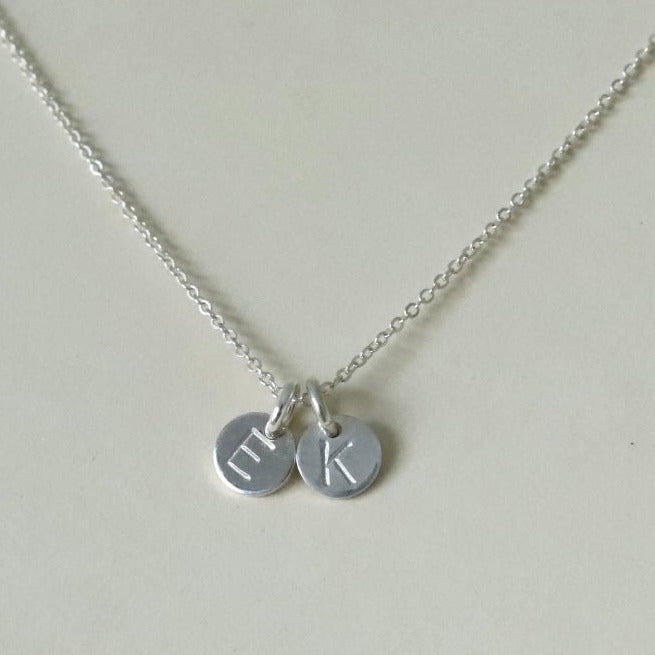 Silver Dainty Disc Necklace