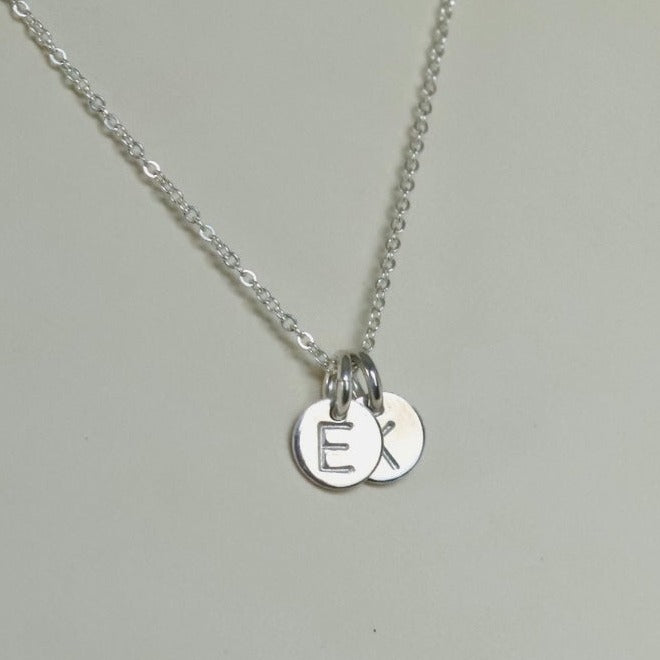 Silver Dainty Disc Necklace