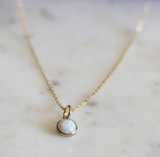 Milky Way Opal Necklace