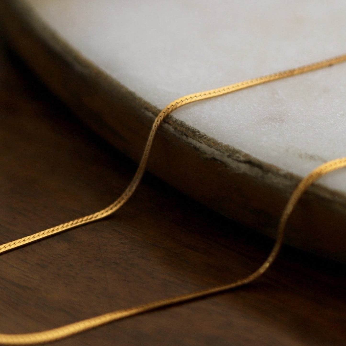 Slim Herringbone Stacker Chain