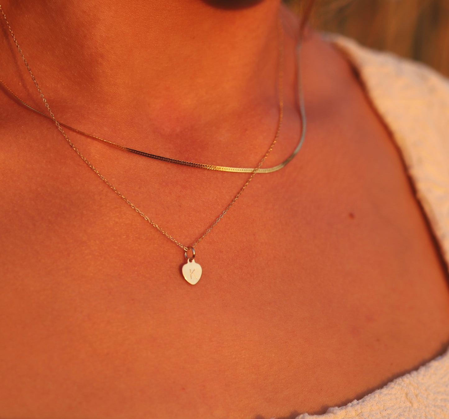Slim Herringbone Stacker Chain