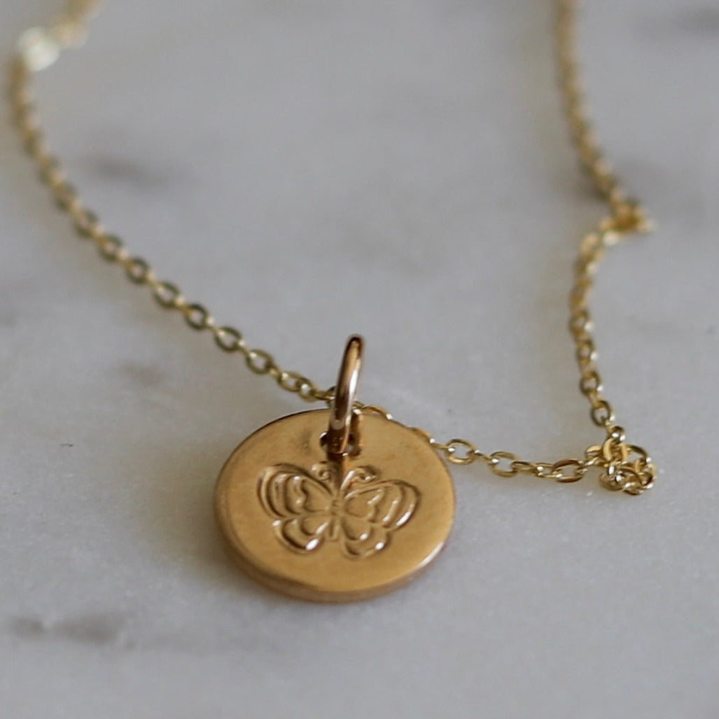 Gilded Butterfly Necklace